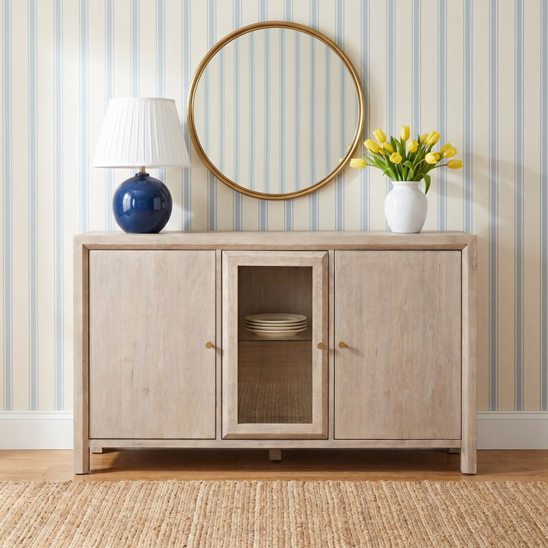 Como 60" W Solid Wood Sideboard