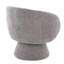 Chaise d'appoint pivotante en tissu-836507851