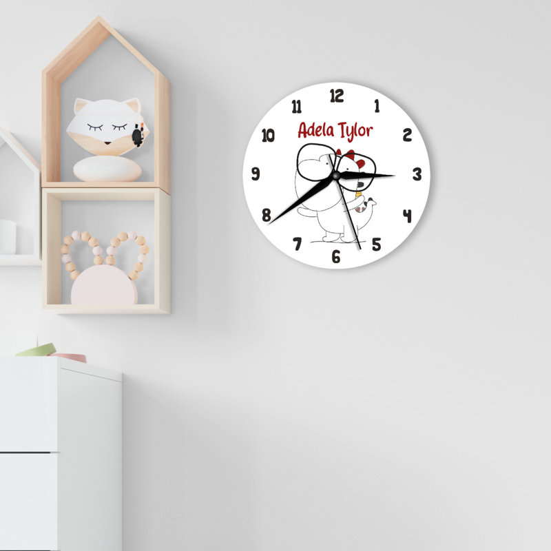 Wood Wall Clock, Yes