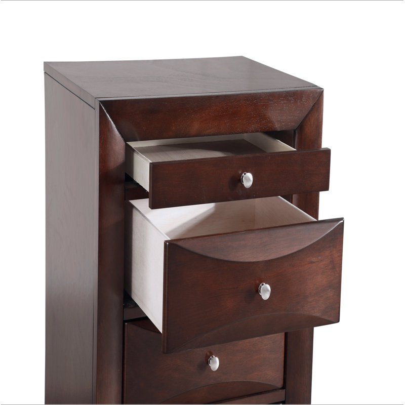 Commode pour femme 7 tiroirs Marilla G1525-LC, Cappuccino