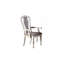 Ensemble de chaises de salle à manger antiques et capitonnées à dossier unique
