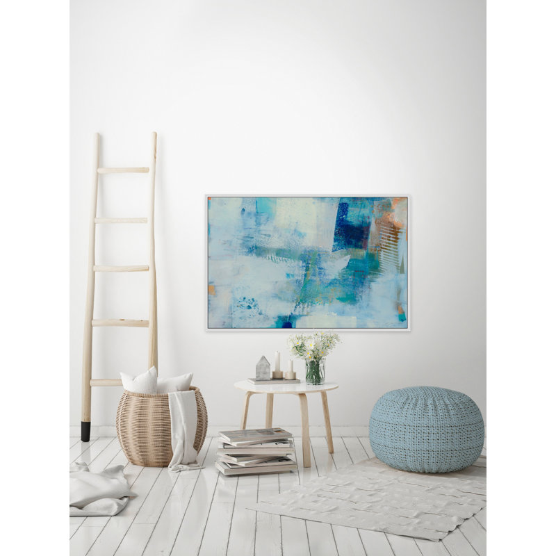 Corsham «Kenning IX», reproduction sur toile, H 40 po x l 60 po x P 1,5 po, Cadre flottant blanc