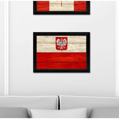 " Poland Country Flag " Painting Print