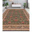 High-Quality Hand-Knotted Green Area Rug