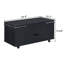Table basse multifonctionnelle à plateau relevable avec rangement dissimulé et tabourets, table centrale moderne avec 4 tabourets et roulettes