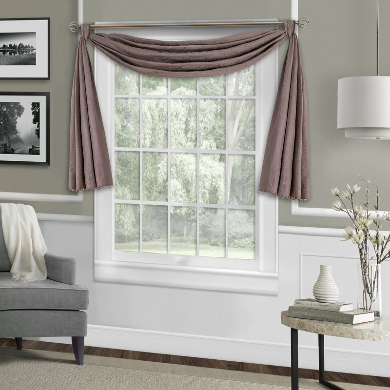 Desiree Swag Window Valance, Mauve