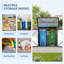 Outdoor Storage Shed, Waterproof Trash Can Storage Shed for Backyard Patio Garden-139360935