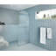 Maven 34 in. x 86.75 in. Fully Frameless Arched Fluted Single Fixed Shower Panel-1367959945