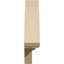 Fronton arqué en uréthane 46 po x l 14 po x P 3 po, brun clair-102753147