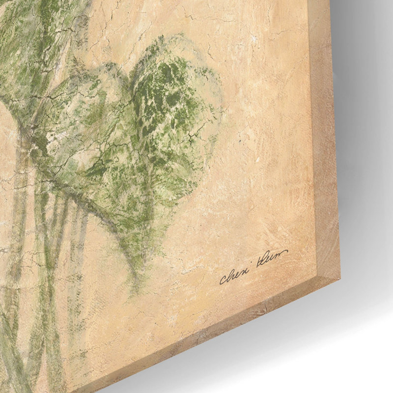 «Tropical Flowers 4» par Cheri Blum, art mural en verre acrylique, H 24 po x l 12 po