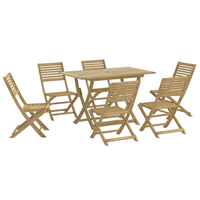 Acacia Solid Wood Patio Dining Set