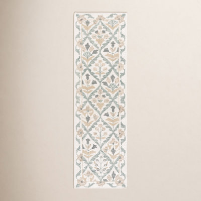 Hand-Tufted Wool Floral Rug