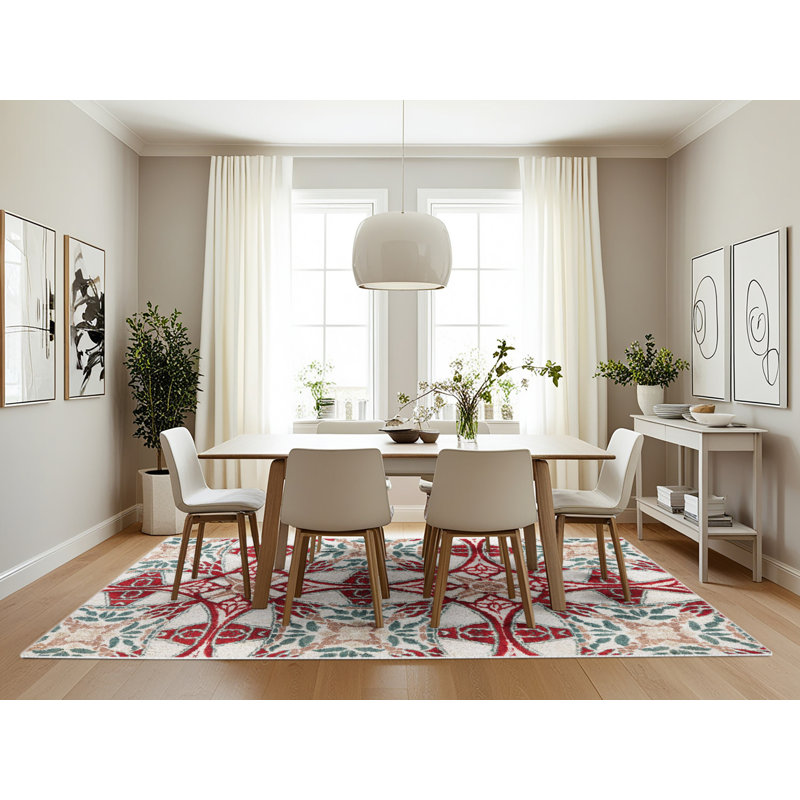 Abstract Indoor Rug, Rectangle 7' x 10'