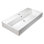 Nantucket Sinks Newport 36'' White Fireclay Rectangular Wall Mount Bathroom Sink with Overflow