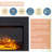 Otwin Symple Stuff 37 " W Black Electric Fireplace Insert with BTU 4600