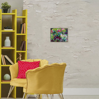 Giclée de feuilles tropicales luxuriantes et vibrantes, design par Lee Ann Zirbes