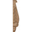 Hillsborough 4.75'' H x 3'' W x 1'' D Wood Rosette Applique-781796707