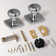 Privacy Door Lever with Rectangular Rosette Keyless Lock