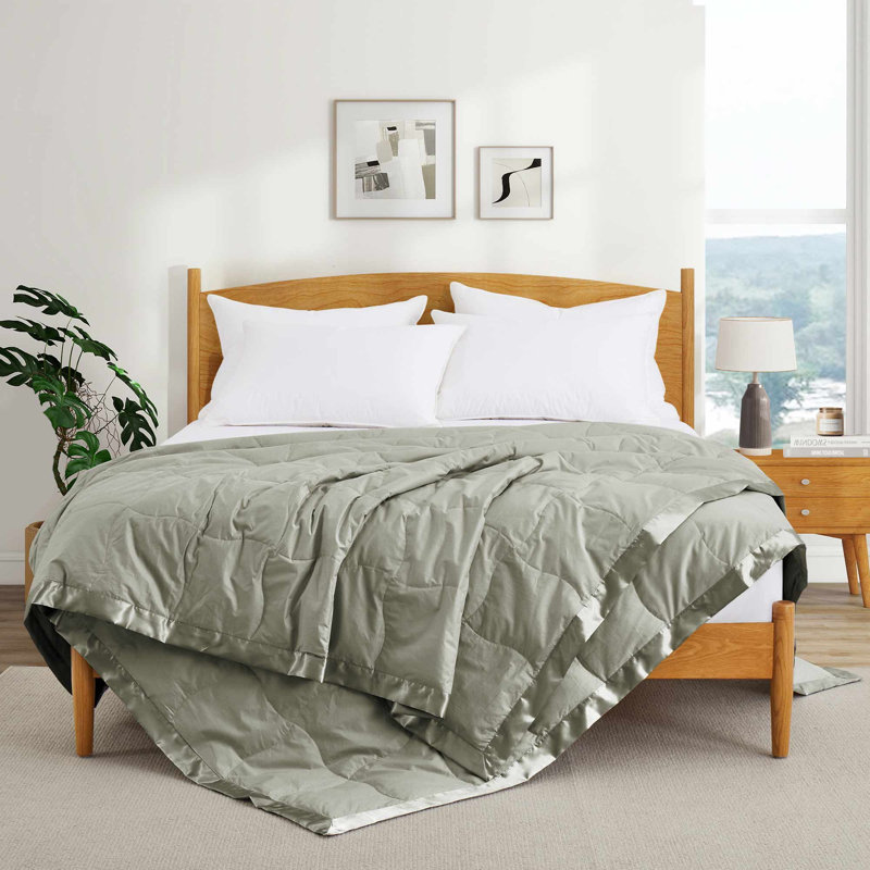 Couverture légère en duvet d'oie, Très grand lit, Sage Green