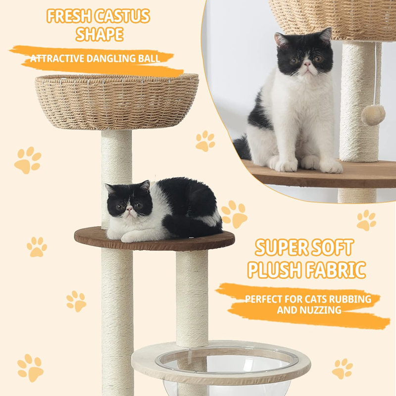 53.54'' H Cat Tree