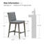 Ensemble de 2 tabourets de bar à hauteur de comptoir mauve pour l'extérieur-1955053606-1955053593