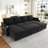 Patrick 109.5" Convertible Corduroy Sectional Sofa with Cup Holders & Storage-120170952