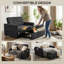 Nencho 2 Seater Sofa Bed, 120 cm Convertible Bed Settee-1974410934