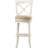 Swivel Upholstered Counter Stool with Solid Wood Frame-649225026