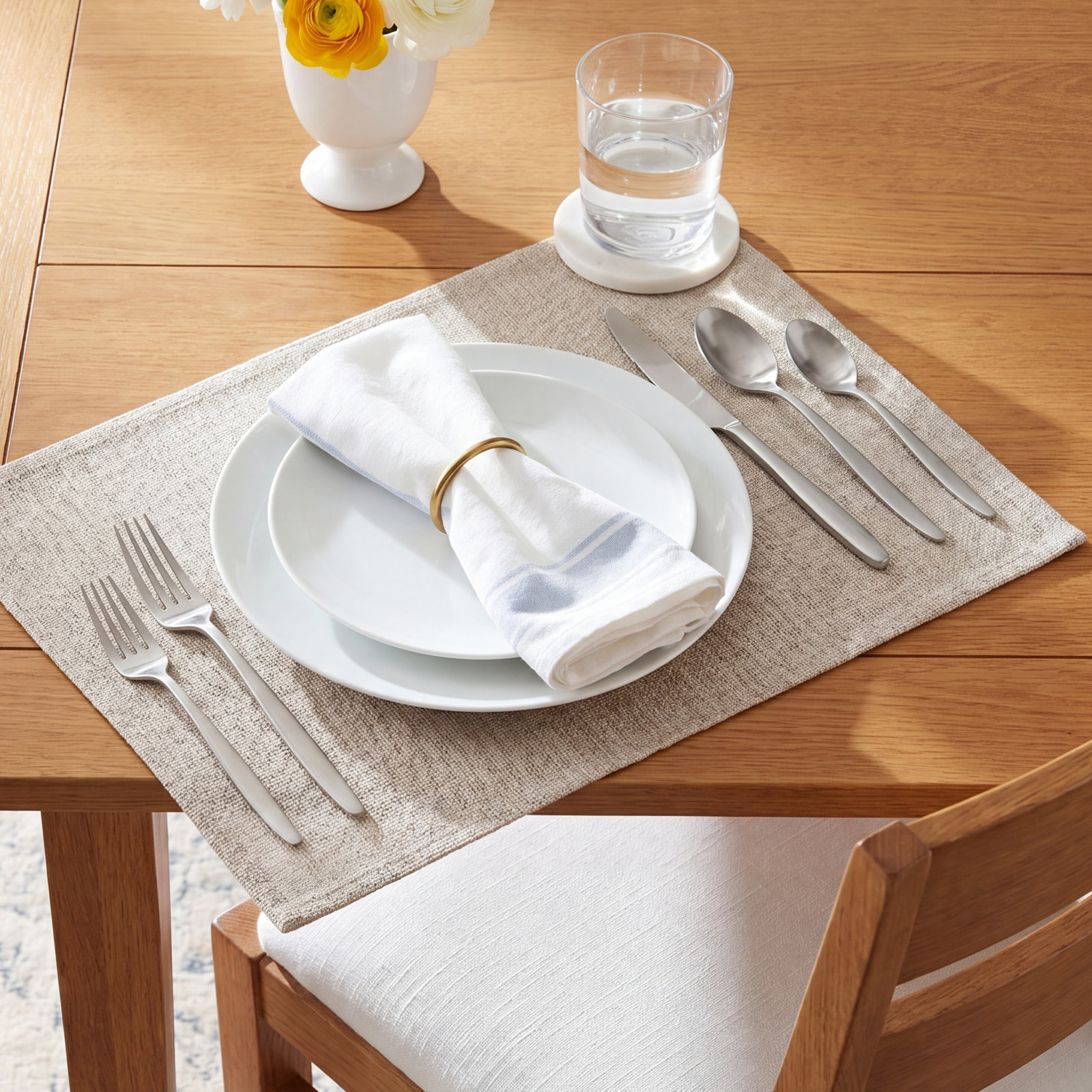 Flatware Set - Service for 4, Silver
