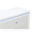 Table de chevet blanche avec DEL et USB Alina