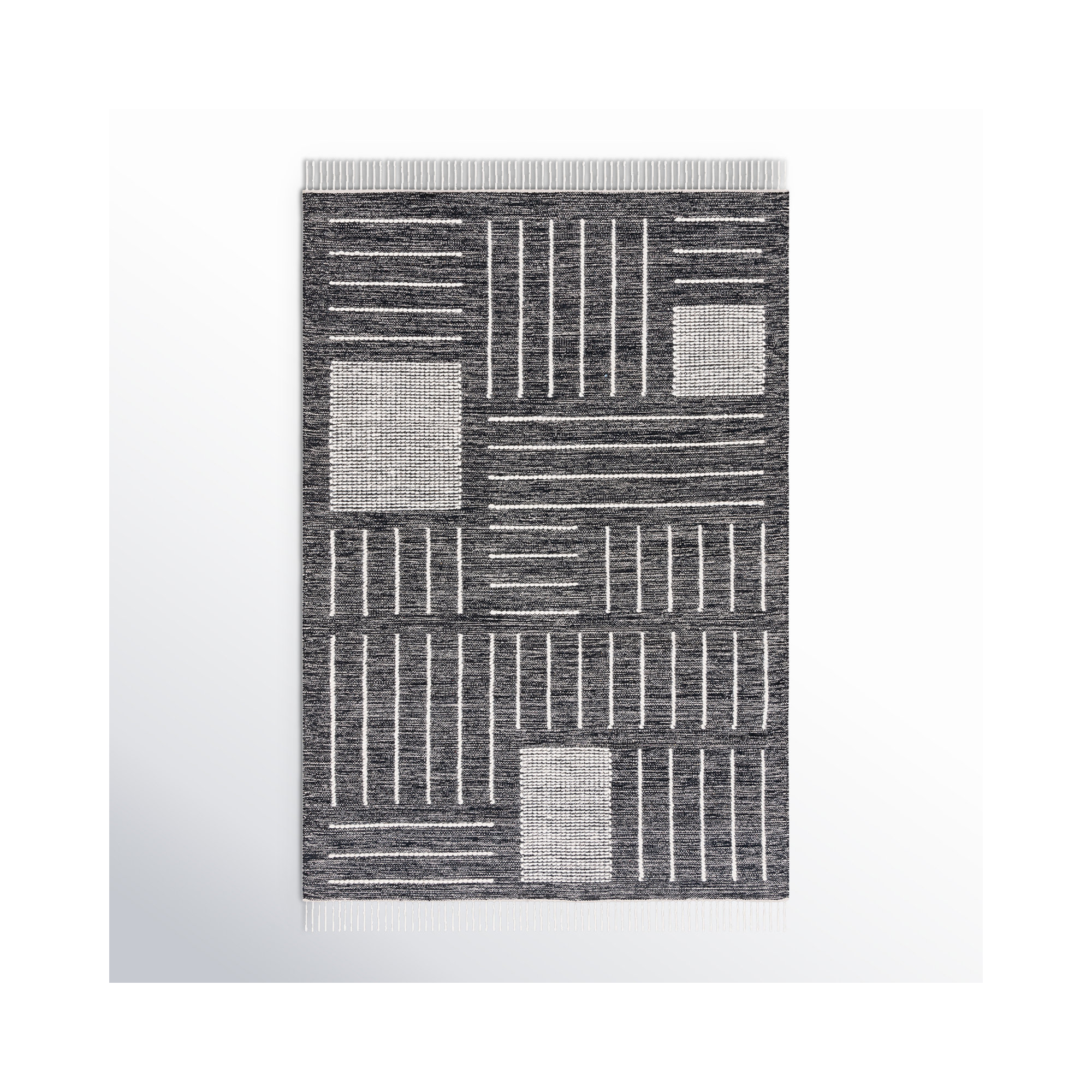 Flore Handmade Rug, Rectangle 3' x 5'