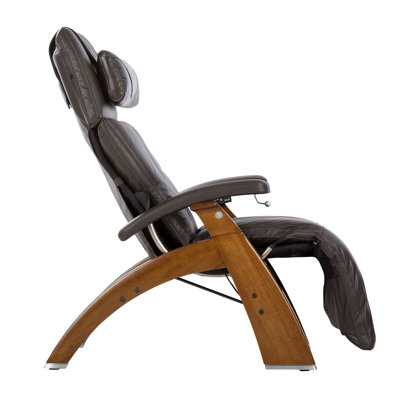 Human Touch Perfect Chair PC420 Classic Manual Plus Zero Gravity Recliner Performance Upholstery Package Walnut Base