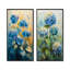 Ensemble d'hortensias muraux bleu et vert-1130955675-1130955667-1130955668