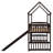 House Loft Bed With Slide, Twin Size-1828980565