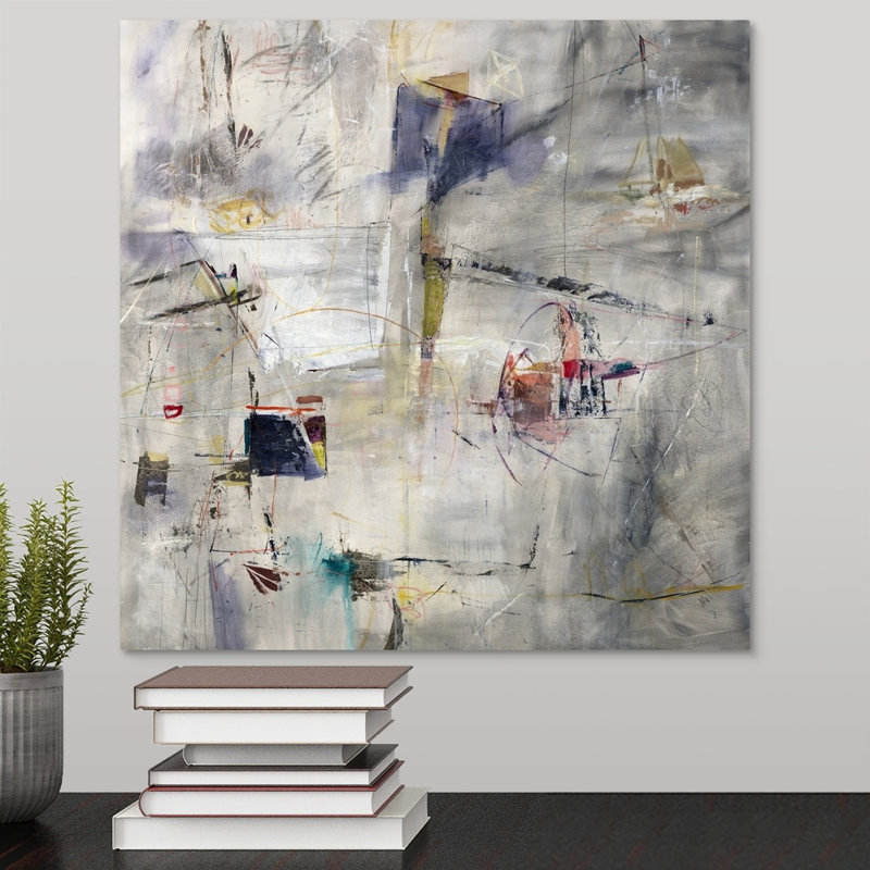 « camping », peinture sur toile, Toile tendue, H 16 po x l 16 po x P 1,25 po