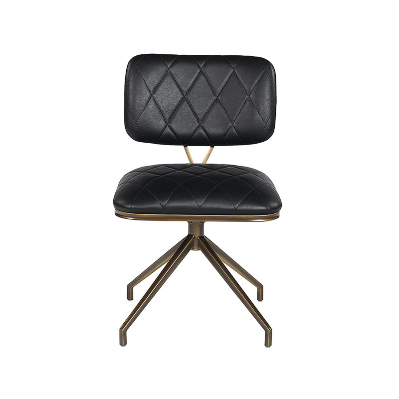 Virtu Swivel Dining Chair - Bravo Black