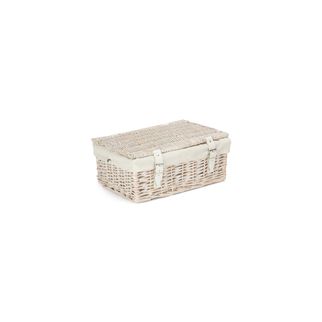 14 Inch Empty Wicker Hamper Basket - with Lining