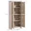 Garde-manger 72 po 4 portes - 4 armoires avec tablettes réglables pour un rangement soigné, cuisine de finition naturelle,