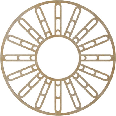 Médaillon de plafond en bois Hale