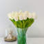 Tall Tulip Centerpiece Glass Vase