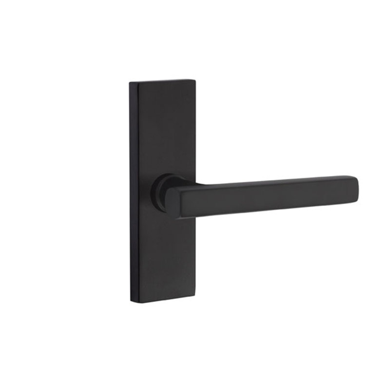 Flat Single Dummy Door Lever with Rectangle Rosette