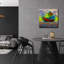 «Red Solid» de Valery Vecu Quitard par Red Barrel Studio®, art mural en verre acrylique, ACR-39949-2091350124