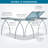 Courson L-Shaped Glass Top Drafting Table-105078795