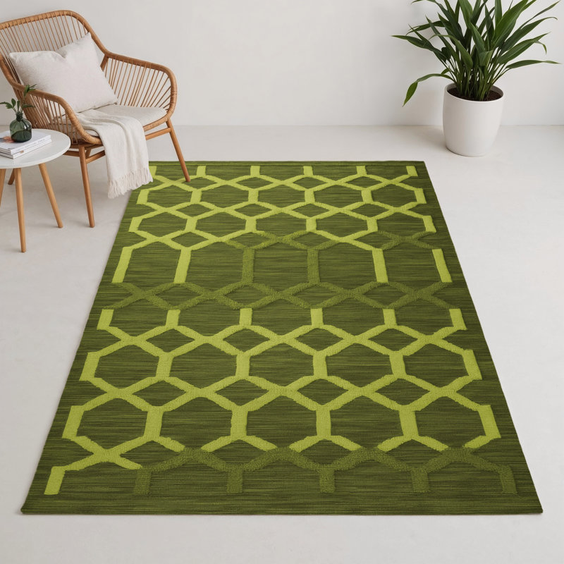 Tapis vert intérieur et extérieur Trellis, Rectangle 5 pi x 7 pi
