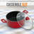 Nutrichef Non-Stick Casserole With Lid - High-Qualified Kitchen Cookware With See-Through Tempered Glass Lids, 5 Quart (Works With Model: NCCWA13)-99987187