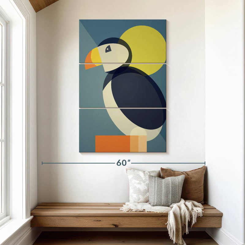 Macareux à motif géométrique Ashelle, H 50 po x l 32 po