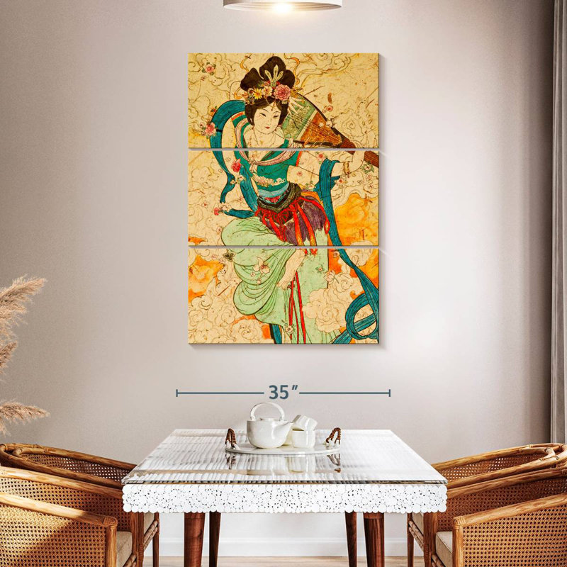 Musicienne chinoise Leisha, H 50 po x l 32 po