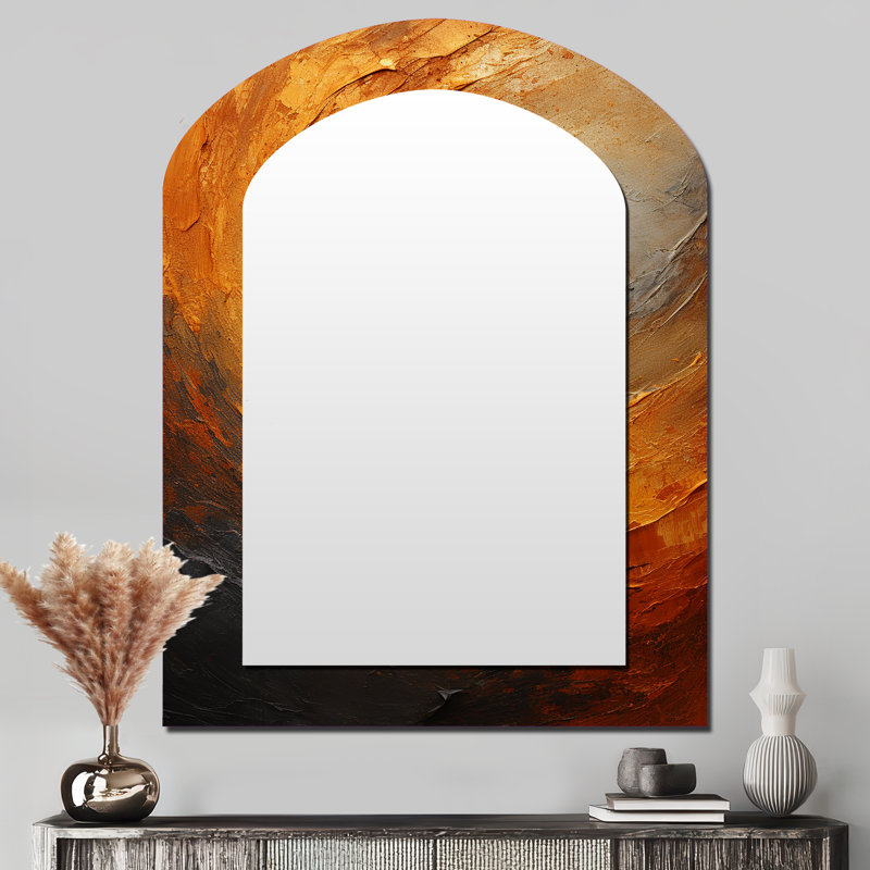 Miroir mural doré doré, 43 po x 33 po