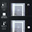 Armoire à miroir encastrée ou à surface 30 po H avec désembueur et tablettes réglables H-1309786625-1309786879