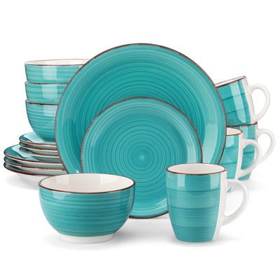 BELLOAER 16 Piece Dinnerware Set, Service for 4